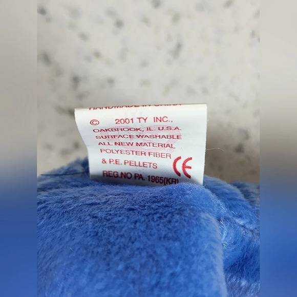 'America' September 11 2001 Blue Bear - Ty Beanie Baby - Picture 6 of 7